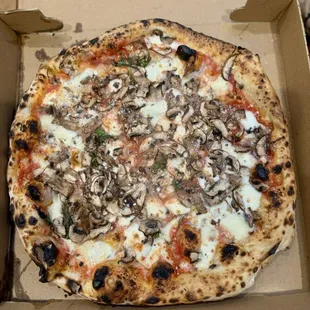 Margherita with mushrooms