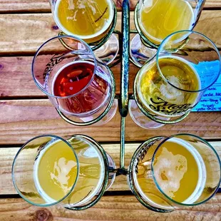 This flight was over the top! It's equivalent to two beers and provided a wonderful selection