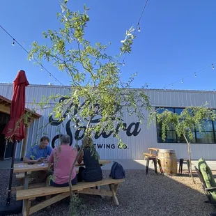 Great beaches, umbrellas, and decorative lights