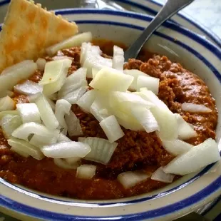 Chili Special please with Heavy Onion yeah