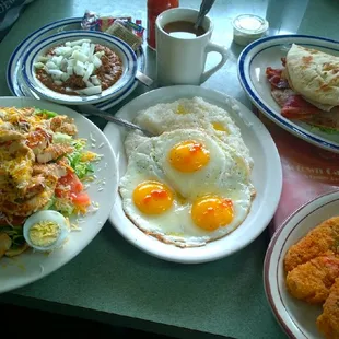 Weekend Brunch Catfish Eggs Grits, Club Salad, Chili Special and Pita Clubs absolutely great find Detroit City OMG Catfish rules