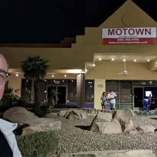 The front of the theatre.