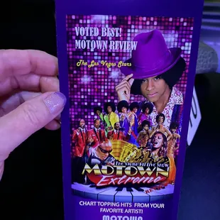 This is the advertisement for this show and newer venue.