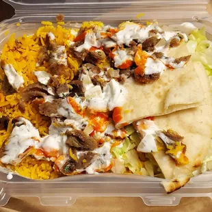 Gyro with rice NY style