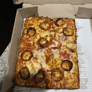 a pizza in a box