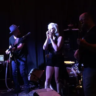 a group of people on stage