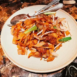 Wok Fried Flat Rice Noodles
