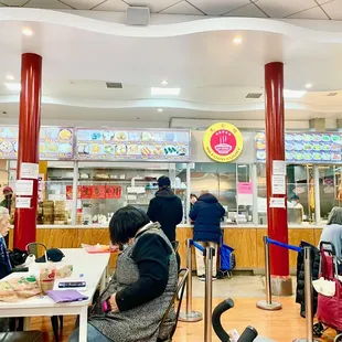 people sitting at tables