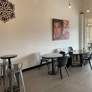 the interior of a coffee shop