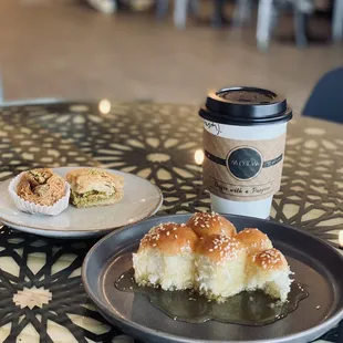 Honeycomb, Baklava, Pistachio Burma, Cardamom Latte.