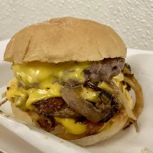 Motz's Famous Double Cheeseburger Slider