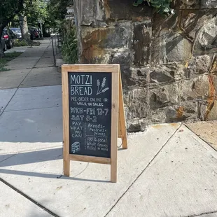 Menu at the corner