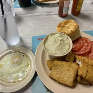Fried Fish Breakfast