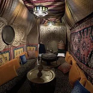 Inside - one of the seating areas