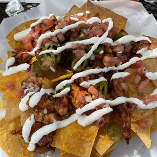 BBQ Chicken Nachos
