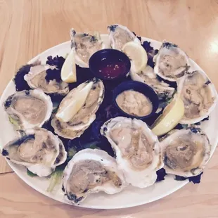 We have delicious oysters all year round!