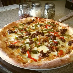 Our Prospect Pizza from our brick oven- delicious!