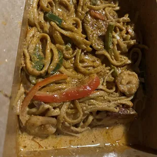 Cajun Shrimp Pasta(7/10 spicy level)