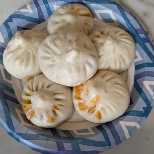 Chives and shrimp pan fried bao