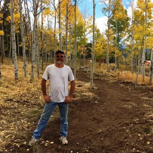 Dave hauled slash to clean up the area