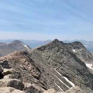 The scenery from The Trail Hike at the peak of Mount Evans.
