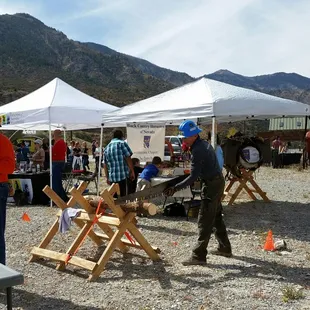 The Back Country Horsemen in action.