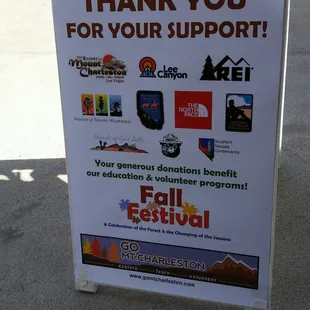Organizations that supported and were at the Fall Festival.