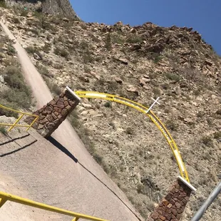 Entrance. The first half mile from here is a steep hike. But after that, the switchbacks are gentle.