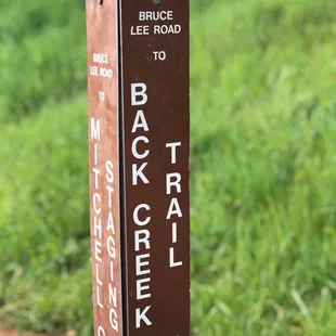 Trail downhill! Yeah.