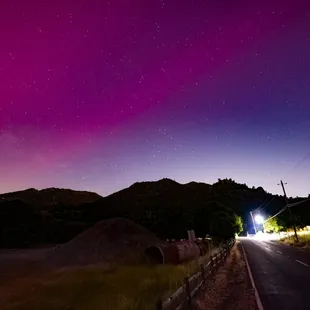 G4 storm brought the northern lights to Mitchell Canyon