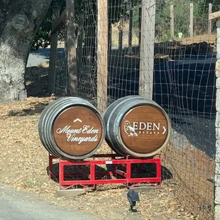 Keep following the paved road to find us at the top! Eden Estates is our neighbor to the right.