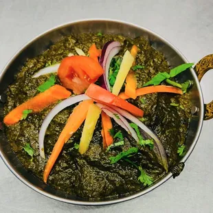 a bowl of food