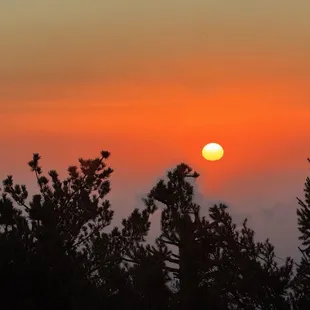 Sunset on top of Mt Lemmon.