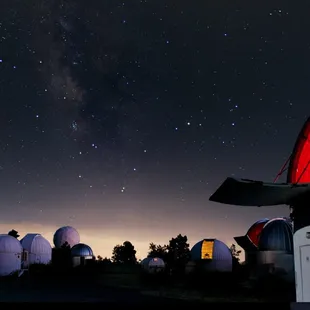 The observatories atop Mount Lemmon. One is dedicated for public use! Photo by Adam Block