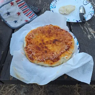 Hungry? Dutch oven pizza, site 15, lol.