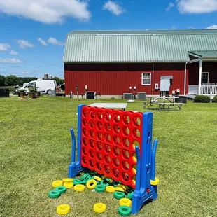 Giant Connect 4 game in play area