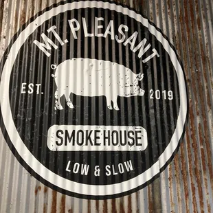 Wall inside the bbq joint
