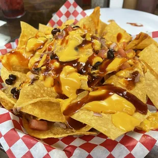 Pulled pork nachos
