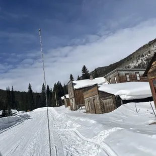 Saint Elmo. It really is a Ghost town! Honestly looked like the rapture ... deserted cars and snow mobiles ...