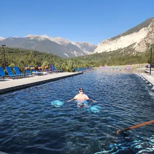 Eight a.m. swimming in the upper pools was very peaceful!