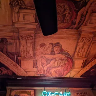 Interior... Not pictured: the thick layer of dirt on the ceiling fans. It's part of the charm