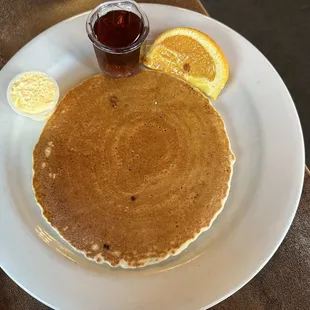 One pancake--it&apos;s huge!