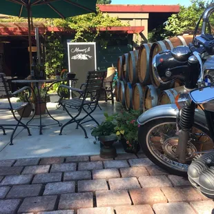 Patio area of tasting room.