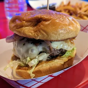 The completed Pineapple Burger