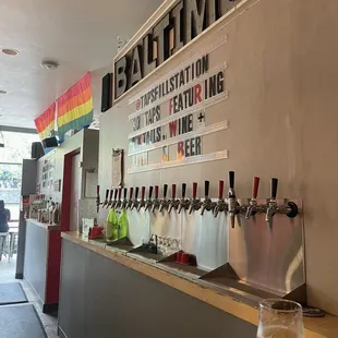 Great selection of craft beer