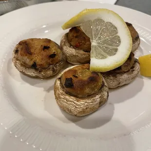 Crab stuffed mushroom