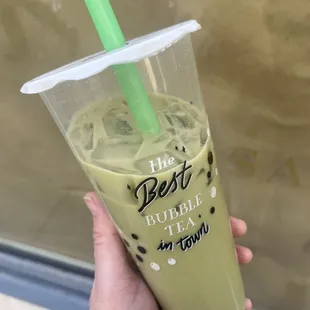 Matcha Tea With Almond Milk