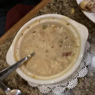 Half &amp; half soup