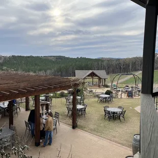 a view from the patio