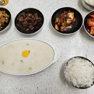 jun-bok-jook (abalone porridge) $19